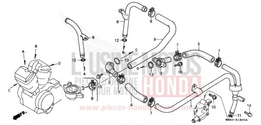 TUYAU D'EAU VT1100CJ de 1988